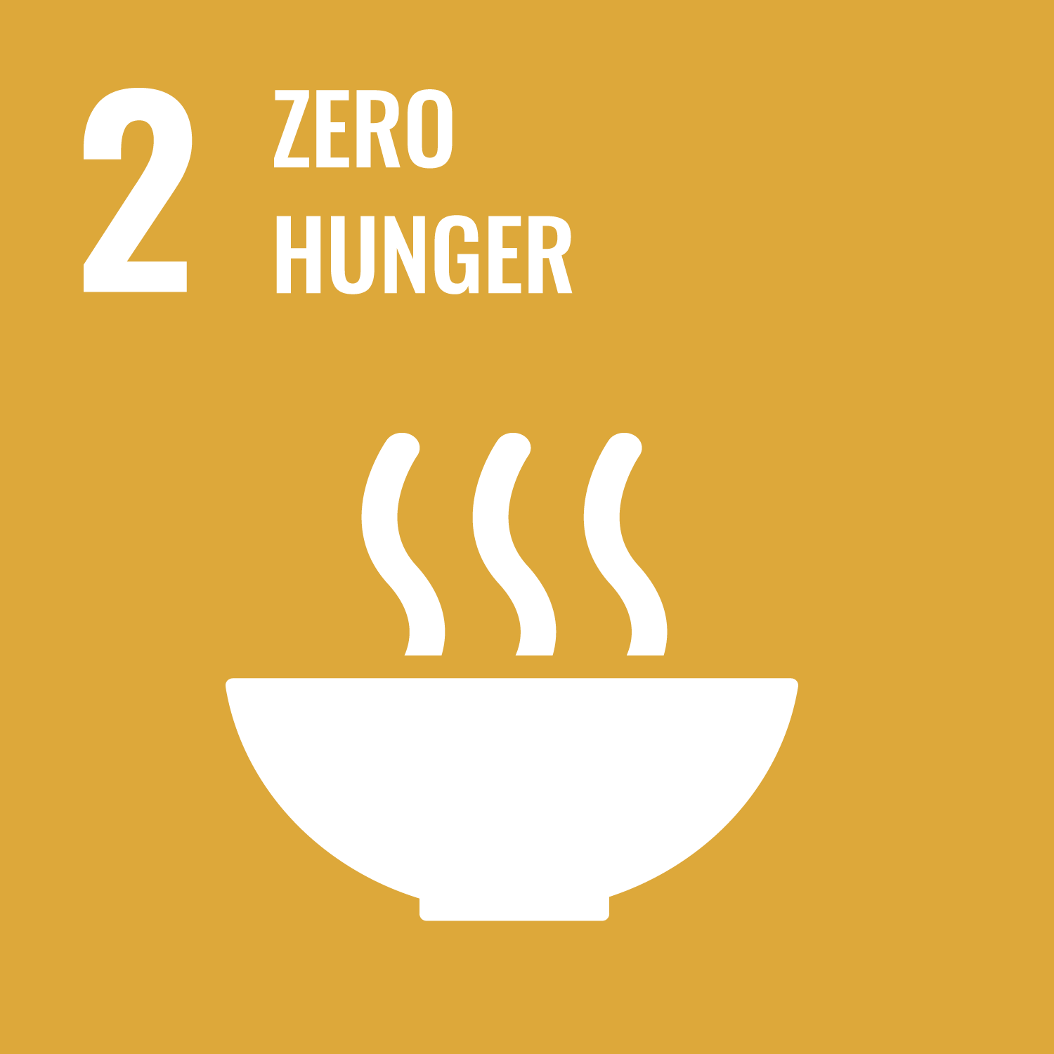 SDG no hunger logo