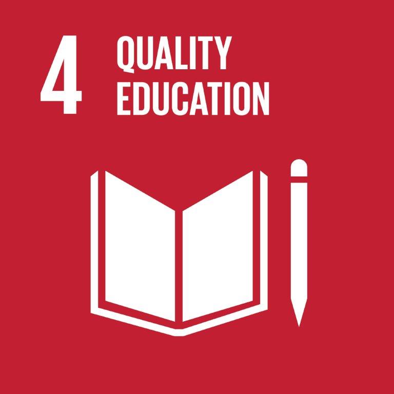 4. Quality education SDG logo