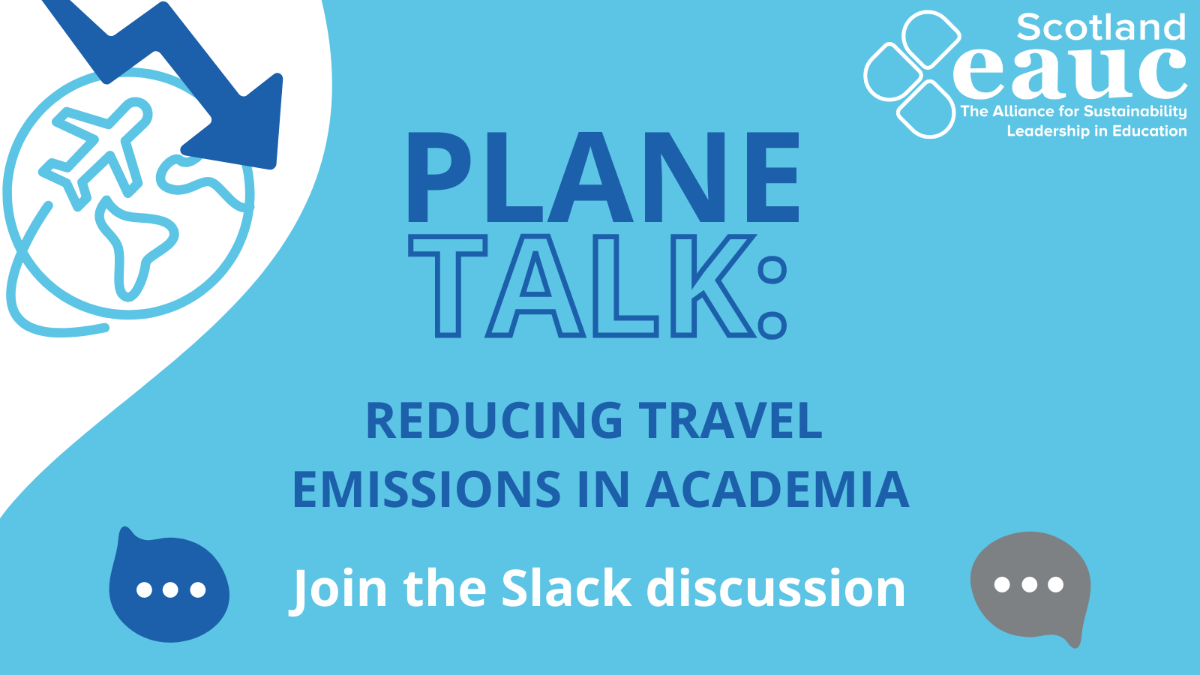 Plane Talk: Reducing travel emissions in academia. Join the Slack discussion now.