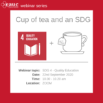 Cup of tea and an SDG 2020 - Goal 4 - Quality Education image #1