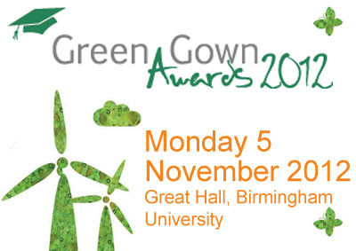 Book your table for the Green Gown Awards 2012 5 November, University of Birmingham