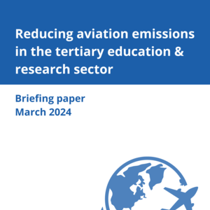 Reducing aviation emissions in the tertiary education and research sector - blog series