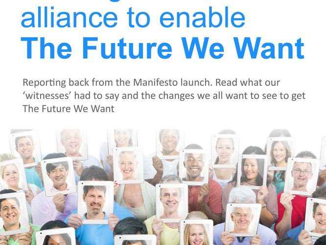Building a new alliance to enable The Future We Want 