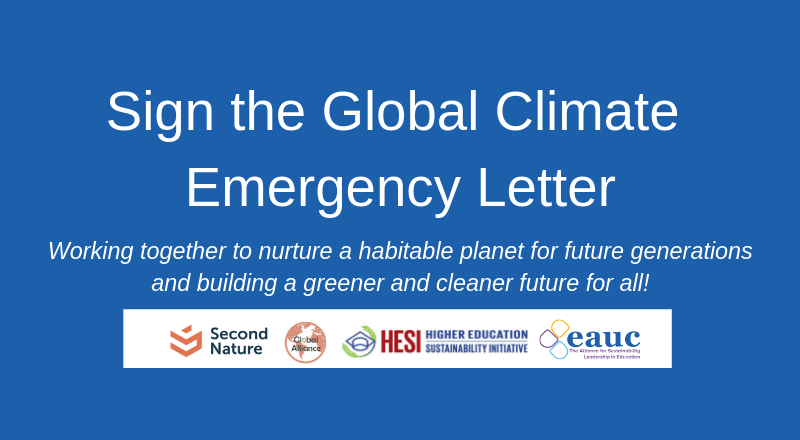 Higher and Further Education Institutions across the globe declare Climate Emergency