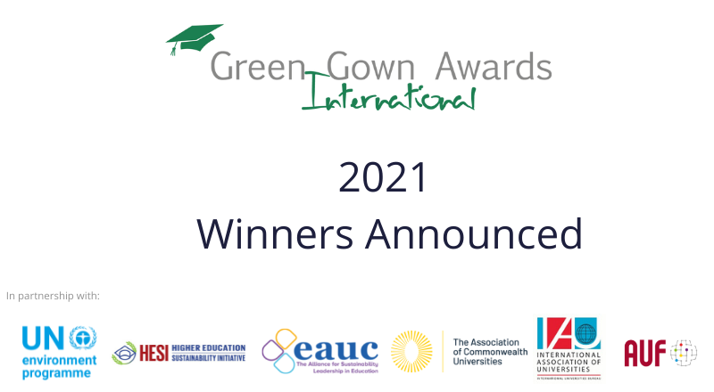 2021 International Green Gown Awards Winners