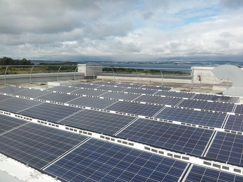 Edinburgh Telford college’s 50kw solar PV system, developed by iPower 