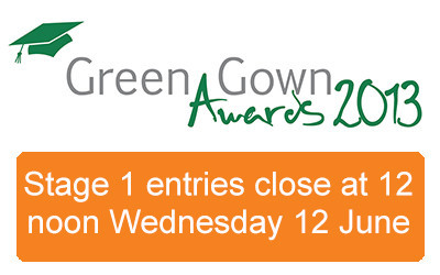 Green Gown Awards 2013 open for entries!