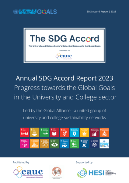 SDG Accord Report 2023: Progress towards the Global Goals  in the University and College sector