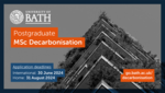 New for 2024: MSc in Decarbonisation - University of Bath image #1