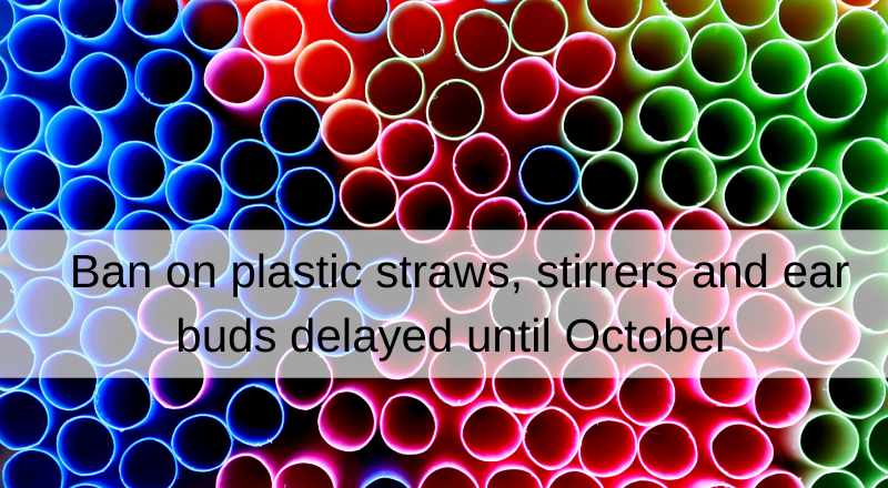 Plastics ban in England delayed
