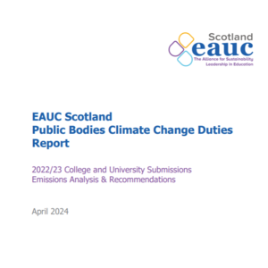 EAUC Scotland 2022/23 College and University Emissions Analysis
