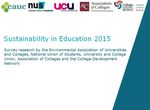 The State of Sustainability in Tertiary Education