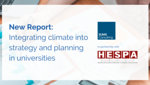 New report: Integrating climate into strategy and planning in universities